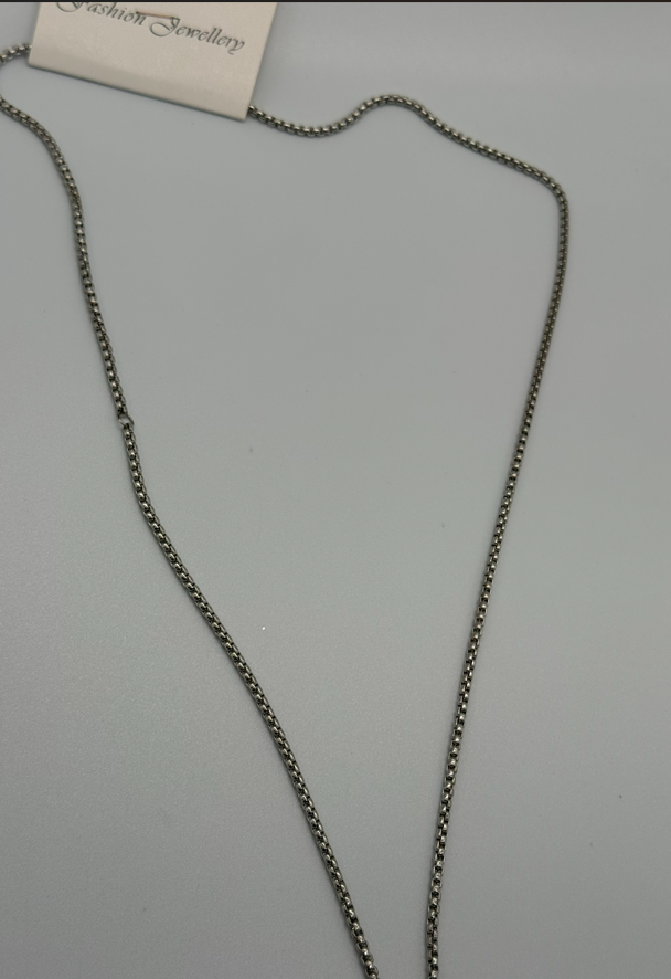 Sterling Steel Pendant with chain 20" MEN