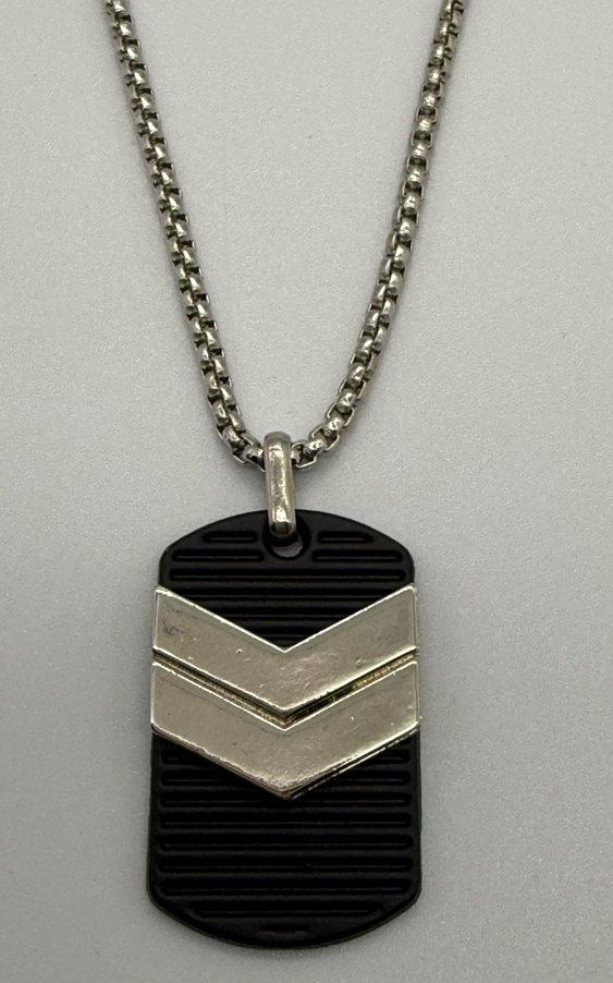 Sterling Steel Chain with pendant