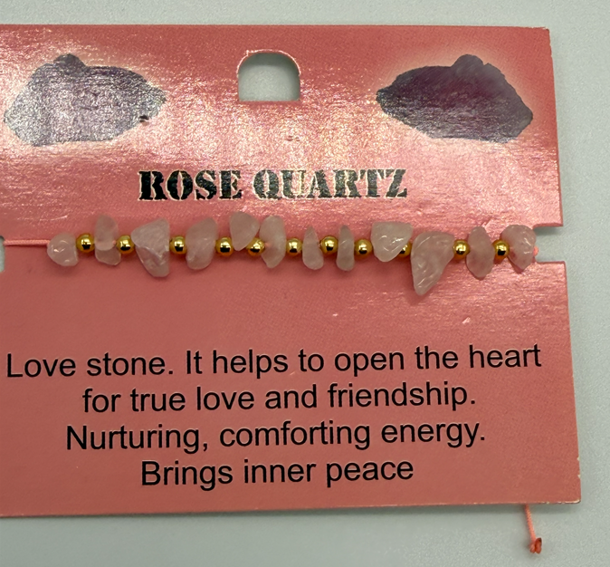 Natural Rose Quartz bracelet